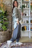 Hygge Boucle Slouch Knit Soft Sage